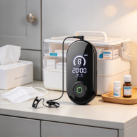 LH-M008 Alat Bantu Tidur Jepitan Telinga CES Terapi Elektro Cranial 9 Tingkat Pulsa 3 Mode 1500mAh Tipe C Timer Portabel untuk Rumah dan Perjalanan
