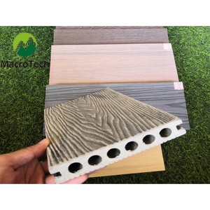 Revêtement de <span class=keywords><strong>sol</strong></span> composite WPC extérieur moderne de haute qualité, imperméable, à gaufrage profond, pour jardin - Product Image 5