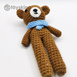 Oso de Peluche de Ganchillo de Patas Largas - Juguete de Peluche Relajante para Bebés Recién Nacidos, Compañero Sensorial para Abrazar de 0 a 12 Meses - Product Image 1