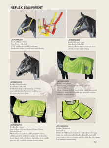 Matériau en néoprène à rayures Horse Reflex avec bande réfléchissante argentée pour licou - Product Image 4