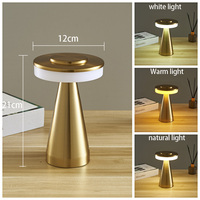 Lampe de table de bar moderne capteur tactile batterie LED rechargeable sans fil veilleuses à intensité variable pour restaurant café chambre décor