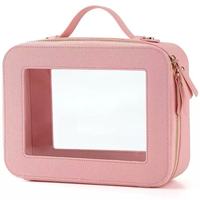 Trousse de Toilette et Maquillage Transparente en PVC à Fermeture Éclair, Anti-éclaboussures, Format M, Style Simple, Idéale pour les Voyages – Nouveauté Transfrontalière Très Demandée