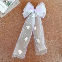 Barrettes tendance pour petites filles, style féerique, en tulle doux double couche, bord ondulé, 5 cm, pour les jeux en extérieur, style japonais et coréen, faites à la main