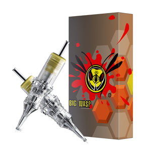 Agujas de cartucho de tatuaje transparentes de calidad BIGWASP X 20 unids/caja de acero inoxidable cónico largo desechables para arte corporal <span class=keywords><strong>RL</strong></span> RS M1 RM - Product Image 1