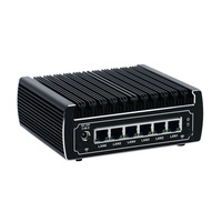Mini Pc industriel amd, Intel Celeron 3865U /I3/I5, 12v, X86, sans ventilateur, Fanless, écran, 6 ports LAN, OEM /ODM, Stock
