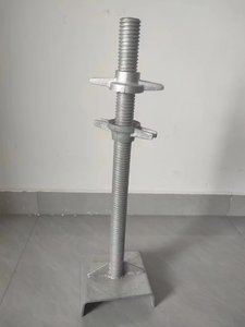 Стальной Гальванизированный базовый домкрат <span class=keywords><strong>Q235</strong></span>, регулируемый домкрат, аксессуары для строительных лесов