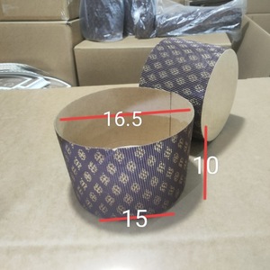 Moules à pâtisserie en papier kraft décorés d'or, ronds de 6 pouces, lot de 10 pièces pour panettone/pain/<span class=keywords><strong>brioche</strong></span>, résistants à la chaleur, adaptés au four - Product Image 5