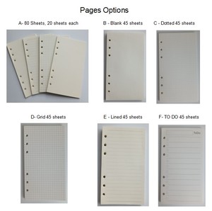 Papel de Recambio para Cuaderno A6 Preperforado, Hojas Sueltas de Escritura Suave para Planificador de 6 Anillas, Material de Oficina - Product Image 3