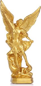 Estatua de San <span class=keywords><strong>Miguel</strong></span> Arcángel Hecha a Mano Personalizada, Estatua de San <span class=keywords><strong>Miguel</strong></span> en Resina, Artesanía Religiosa de Resina de San <span class=keywords><strong>Miguel</strong></span>, Figuras de Ángeles - Product Image 3