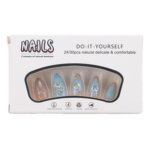 สติ๊กเกอร์ติดเล็บรูปหัวใจดาวสำหรับตกแต่งปลายเล็บปลอมสามารถลอกออกได้ - Product Image 5