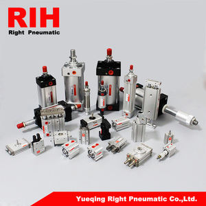 Harga Silinder Udara Pneumatik Mini Kompak Stainless Steel Berkualitas Tinggi RIH, Silinder Udara Aksi Ganda, Piston Rotary - Product Image 2