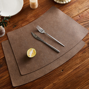 Placemat Round <b>Table</b> Mat Waterproof Heat Insulating Solid Color For Dining <b>Table</b> Use - Product Image 1