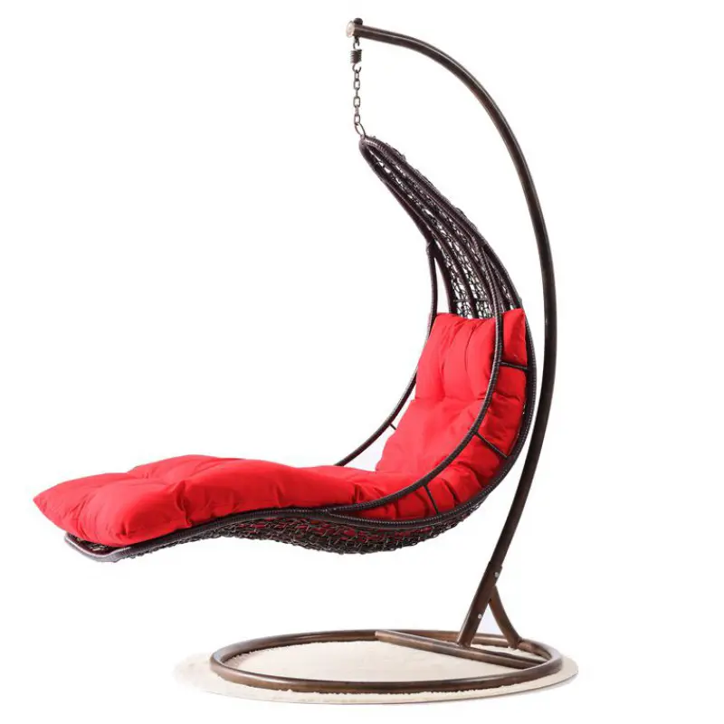 Chaise à bascule de patio moderne, suspendue, confortable et de luxe, en forme d'oeuf, nouvelle collection