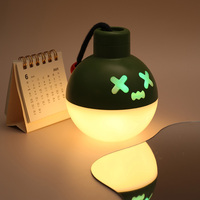 Lampe de nuit en silicone tactile LED RGB, adorable lampe animale, rechargeable par USB, éclairage d'ambiance décoratif pour chambre à coucher