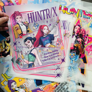Custom KPop Demon Hunter Design Transfer <strong>Printing</strong> Vinyl <strong>Iron</strong> Decals T-Shirts Heat Transfer DTF Ready Waterproof Washable - Product Image 1