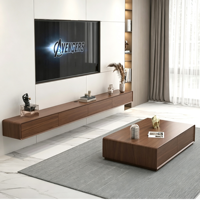Meuble TV Minimaliste Moderne et Simple pour Appartement, Meuble TV Bas de Luxe Léger pour Salon, Meuble TV Étroit