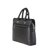 Sac fourre-tout tendance étanche pour ordinateur portable sac à bandoulière mallette en cuir et fibre de carbone pour hommes