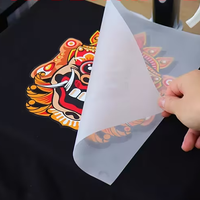 Sticker Sablon Plastisol Heat Transfer Berkualitas Tinggi, MOQ Rendah, Siap Cetak untuk Pakaian, Cocok untuk Pencetakan Digital