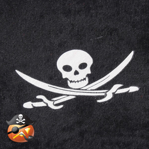 Pirate Hat With Skull Pattern <b>Red</b> <b>Ribbon</b> Costume Prop Halloween Cosplay - Product Image 4