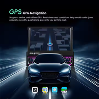 Podofo 7 ''1 Din Autoradio Android Car Radio 4 + 64G Flip Retráctil Pantalla táctil Inalámbrico Carplay y Android Auto BT/WIFI/GPS USB