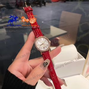 นาฬิกาข้อมือหนังผู้หญิง Longinesing Lovely Retro Art หน้าปัดเล็ก สไตล์เรียบง่ายแบบนักศึกษา พร้อมกลไก Ronda และเข็มแสดงเวลา - Product Image 3