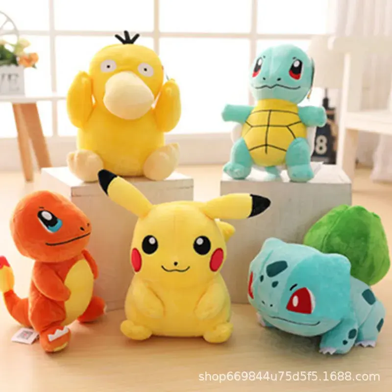 Peluches Pokémon 20cm Kawaii Pikachu Raichu Jenny Turtle Anime Doll Kids Birthday Christmas Gift