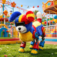 Chien robot animatronique réaliste personnalisé, mignon, Dimetrodon, pour intérieur/extérieur, étanche, ignifuge, télécommandé, pour parc d'aventure