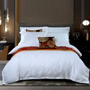 100% coton 300TC <span class=keywords><strong>électrique</strong></span> rayé Animal Jacquard hôtel ensembles de <span class=keywords><strong>literie</strong></span> housse de couette ensemble pour hôtels et spas - Product Image 6