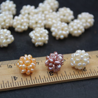 Boutons en perles d'eau douce naturelles de marque XM, 12 mm, perles en vrac, forme de pomme de terre, qualité certifiée par un tiers