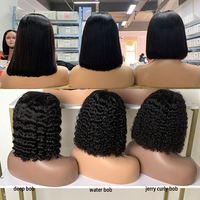 Precio al por mayor: Pelucas de encaje frontal HD 13*4 SDD 99J Borgoña Rizado Profundo, 100% cabello humano virgen para proveedores de cabello
