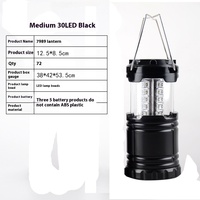 Lanterne de camping portable Kebon Factory, nouvelle, 30 LED, super lumineuse, puissante, alimentée par batterie, en matériau PC, pour la randonnée en plein air