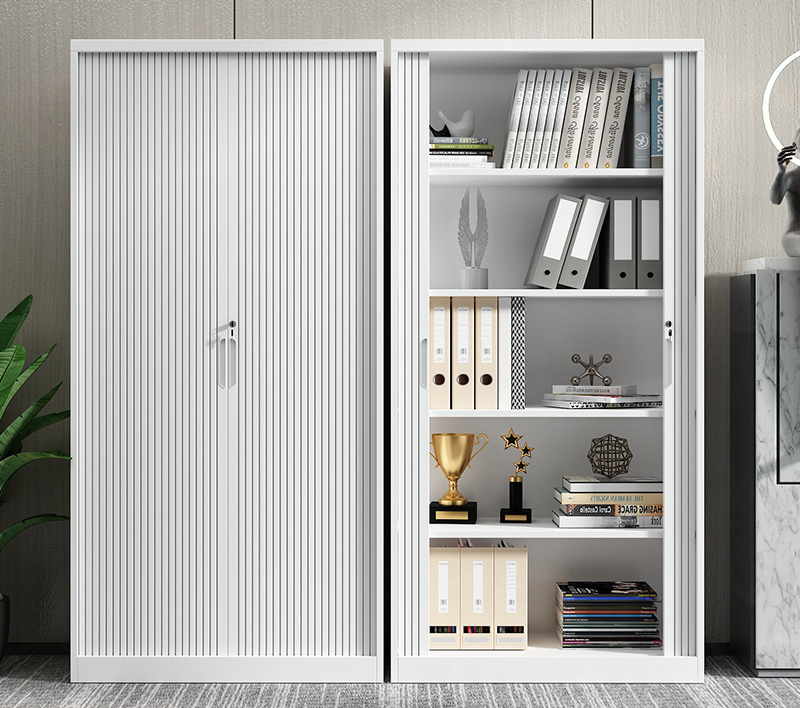 1850 Rolling Door Cabinet White