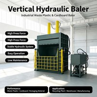 Presse à balles hydraulique verticale automatique pour métaux, machine à presser les déchets métalliques