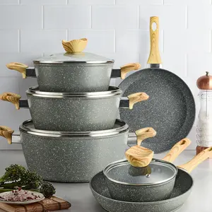 Cast Aluminium Cookware Non Stick Coating12 Piece Cookware Pots And Pans