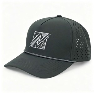 หมวกเบสบอลปักลาย 3 มิติ แบบกำหนดเอง ปีกโค้งแบบมีรูระบายอากาศ หมวก Snapback ระบายอากาศได้ดี หมวกกอล์ฟทรง 6 แผง พร้อมโลโก้แบบกำหนดเอง - Product Image 1