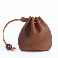 Sac à monnaie en cuir à cordon de serrage style médiéval steampunk, pochette à bijoux viking nordique, accessoire de la Renaissance pour femmes et hommes