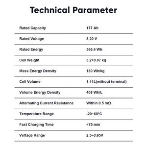 全新波兰欧盟仓库lifepo4电池CALB 50ah 72ah 88ah 100ah 125ah 177ah 230ah 280ah现存 - Product Image 4