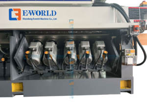 Machine à polir les bords de verre à 9 moteurs, système de polissage de précision robuste avec 45 ° /90 °   Traitement des biseaux - Product Image 3