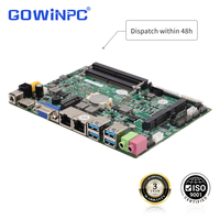 Mini PC industriel avec prise en charge WiFi 4G, processeur Intel Core SMT i3-7100U/i3-8130U Gen 6, 6 ports RS232/422/485 en option, GPIO, LPT