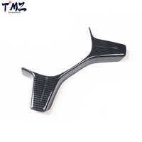 Autocollant intérieur de volant en plastique style fibre de carbone 1 pièce pour Mercedes-Benz Classe C W204 2011-2013 LHD & RHD