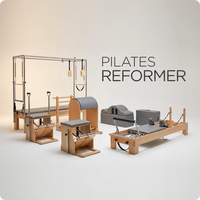 Máquina de Pilates Reformer Ajustable de Madera de Arce, Equipo Profesional de Entrenamiento de Fuerza para Estudio de Fitness y Yoga