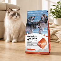 Makanan Kucing Kering Ikan Laut Dalam Tinggi Protein 1.5kg Kibble Ekstrusi dengan Prebiotik Ditambahkan untuk Pemakanan Kucing Lengkap Semua Tahap