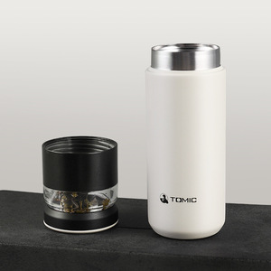 Botella de agua con aislamiento cerámico Tomic de 500 ml, térmica, para separar el té y el agua - Product Image 2