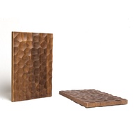 Moulage intérieur 3D bois massif Texture cannelée placage revêtement de mur de joinerie panneaux de fournisseur