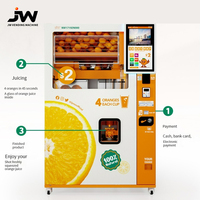 Distributeurs automatiques de boissons à base de jus de fruits orange 24 h/24 Tous peuvent être équipés de lecteurs de cartes de crédit Garantie