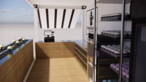 Restaurant mobile de restauration rapide Skyacross en conteneur maritime à vendre – Maison conteneur en acier pour restaurant (plan inclus) - Product Image 5