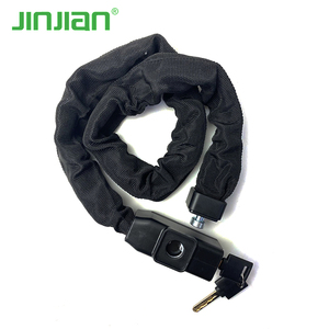 Antivol <span class=keywords><strong>de</strong></span> chaîne <span class=keywords><strong>de</strong></span> vélo haute sécurité Jinjian, robuste, pour vélo, moto, VTT, avec clé et verrouillage automatique - Product Image 3