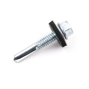 Sekrup Logam Atap Galvanis Baja Tahan Karat <span class=keywords><strong>Tek</strong></span> Screw M4.8 M5.5 Kepala Sekrup Berbentuk Hexagonal dengan Washer Sekrup Bor Mandiri Sekrup Bor Ekor Heksagonal - Product Image 3