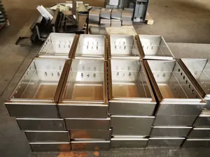 Ip65 impermeabile lamiera di acciaio inox scatola di metallo di fabbricazione recinzione esterna scatola elettrica