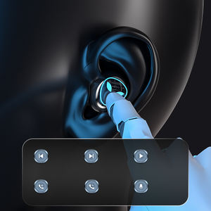 2024 Offres Spéciales M20 TWS BT5.1 écouteur LED crâne lampe de poche casque miroir Surface écouteur avec grande boîte de <span class=keywords><strong>chargeur</strong></span> - Product Image 2